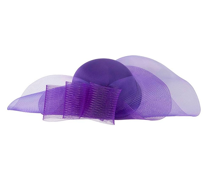 Custom made purple wide brim hat by Fillies Collection - Image 6