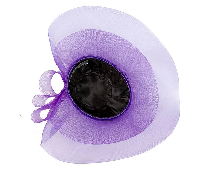 Custom made purple wide brim hat by Fillies Collection - Image 5