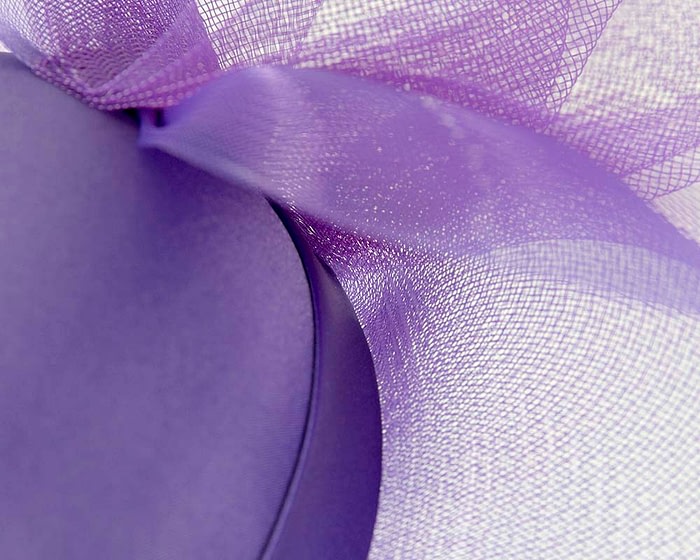 Custom made purple wide brim hat by Fillies Collection - Image 4