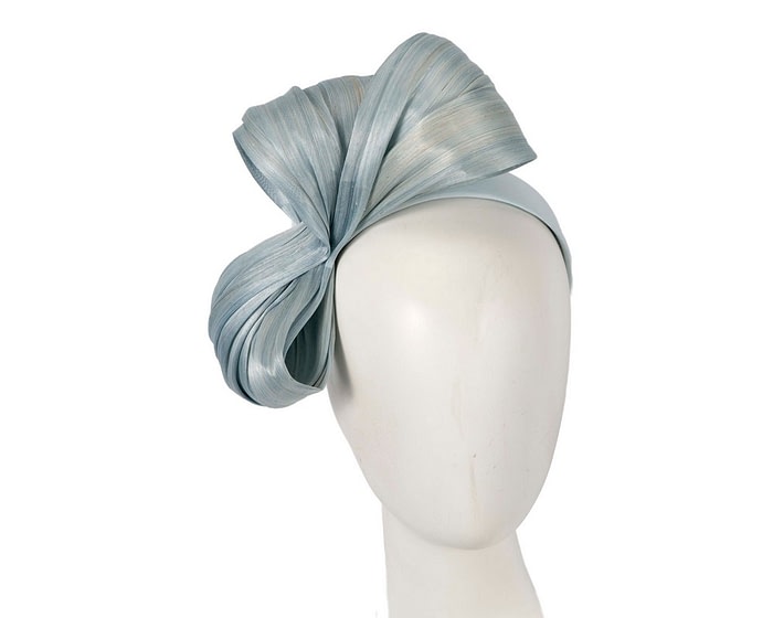 Fascinators Online - Light blue bow racing fascinator by Fillies Collection