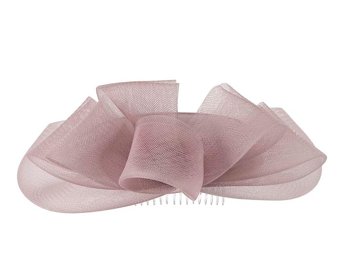 Mauve custom made special occasion hat by Cupids Millinery - Image 6