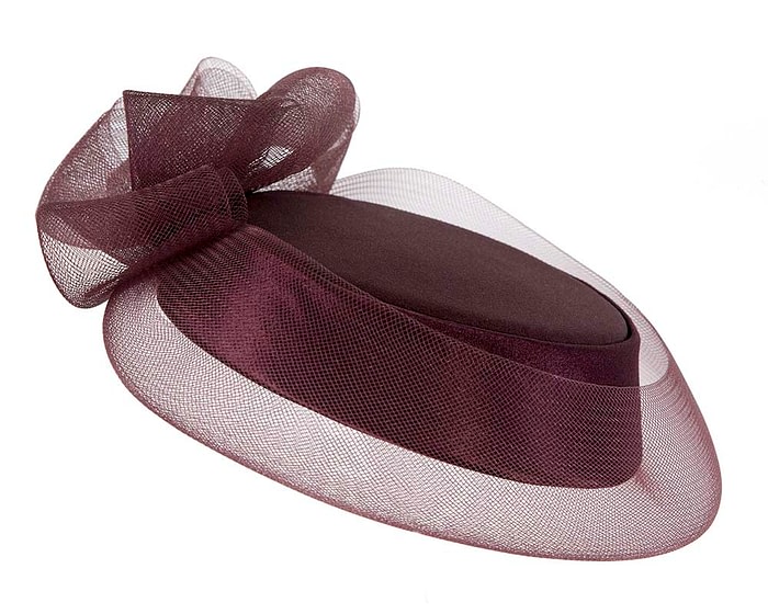 Fascinators Online - Port custom made special occasion hat by Cupids Millinery