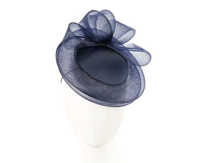 Fascinators Online - Navy custom made cocktail hat by Cupids Millinery