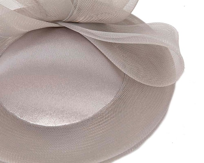 Silver custom made cocktail hat by Cupids Millinery - Image 4