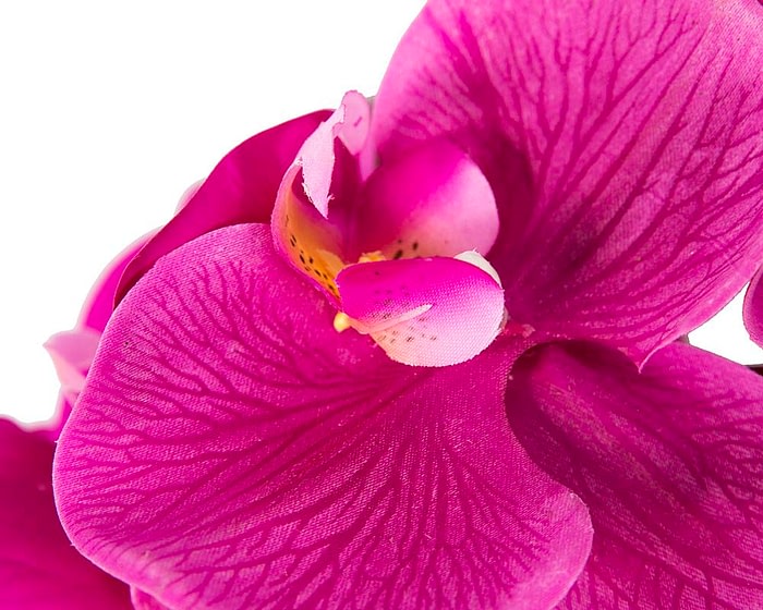 Realistic fuchsia orchid flower headband by Fillies Collection - Image 3