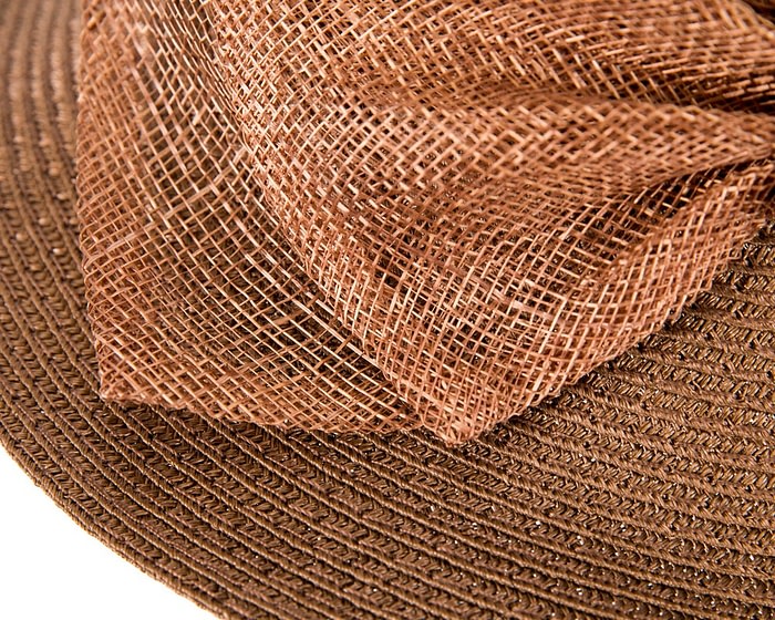 Brown cloche hat with bow by Max Alexander - Image 5