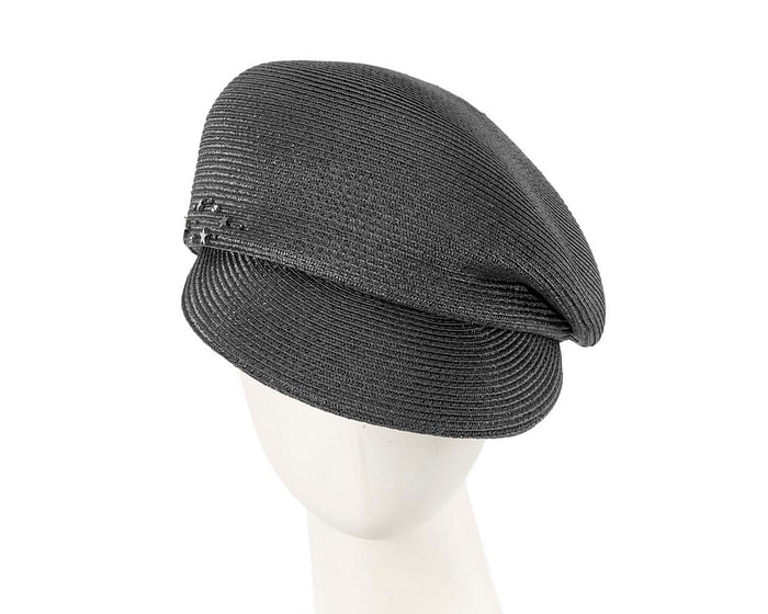 Fascinators Online - Black cap with beak by Max Alexander