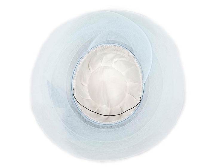 Light blue custom made mother of the bride hat - Image 6