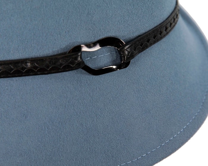 Light blue ladies felt fedora hat by Max Alexander - Image 5