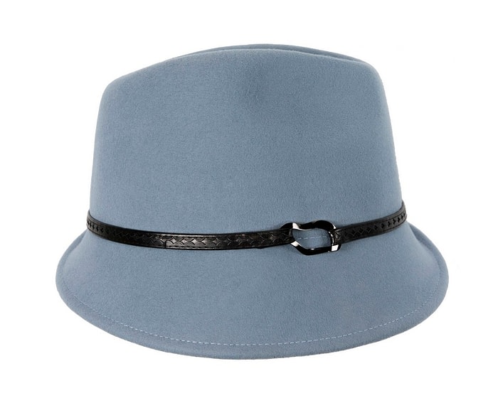 Light blue ladies felt fedora hat by Max Alexander - Image 4
