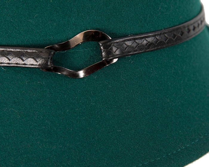 Green ladies felt fedora hat by Max Alexander - Image 5