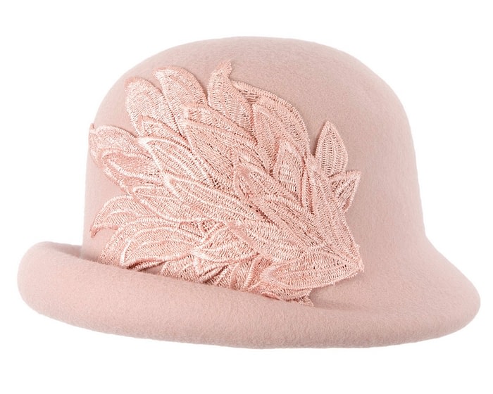 Pink winter cloche hat by Max Alexander - Image 4