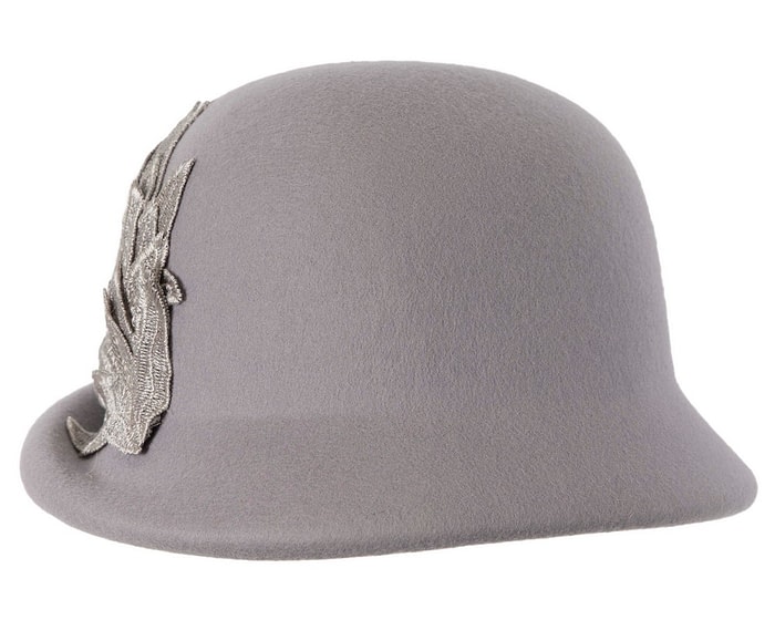 Grey winter cloche hat by Max Alexander - Image 6