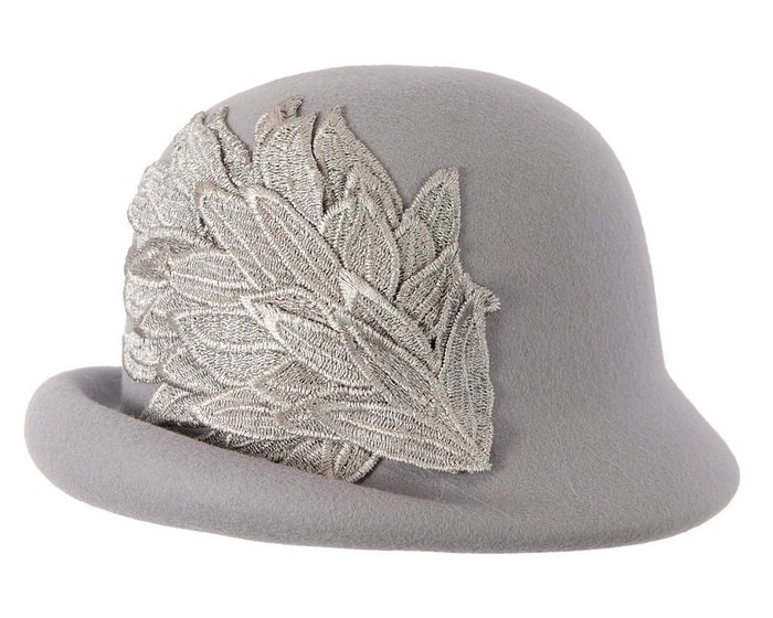 Grey winter cloche hat by Max Alexander - Image 4