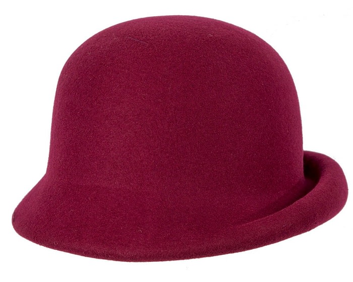 Burgundy winter cloche hat by Max Alexander - Image 3