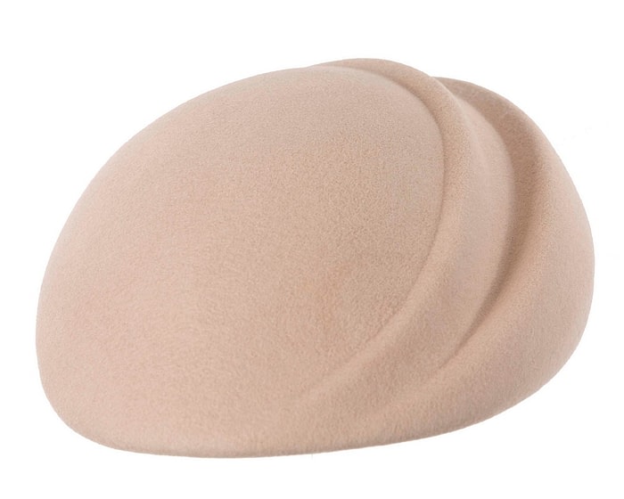 Fascinators Online - Designers beige felt hat by Max Alexander