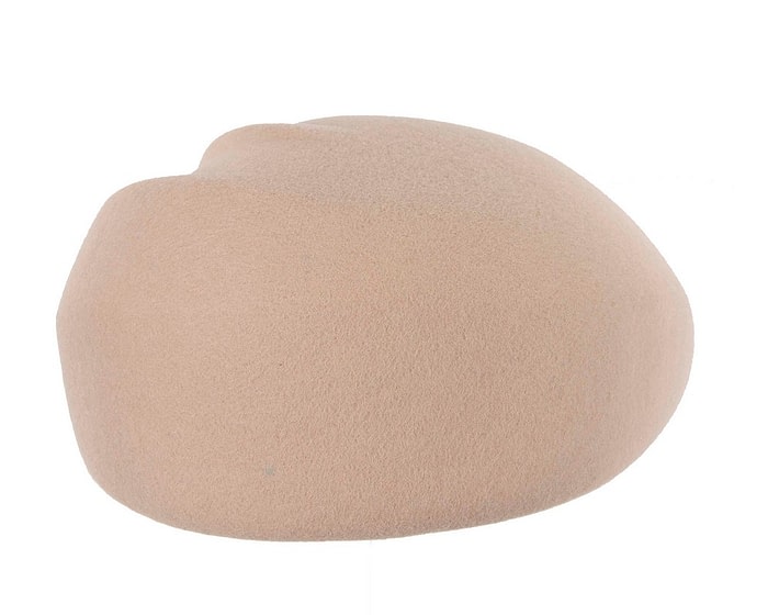 Fascinators Online - Designers beige felt hat by Max Alexander