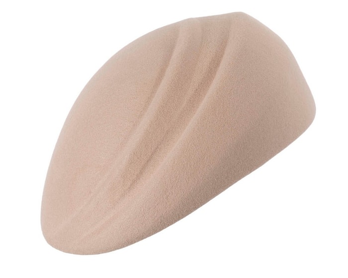 Fascinators Online - Designers beige felt hat by Max Alexander