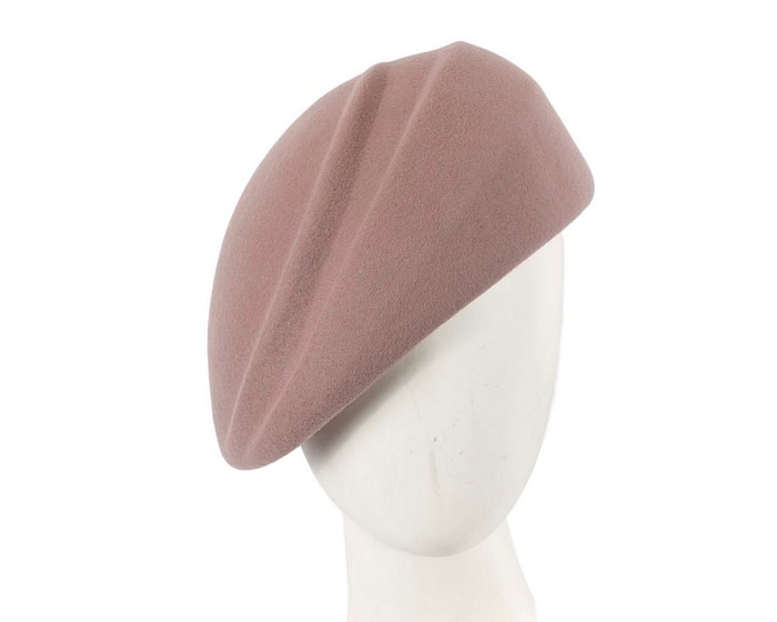 Designers dusty pink felt hat by Max Alexander