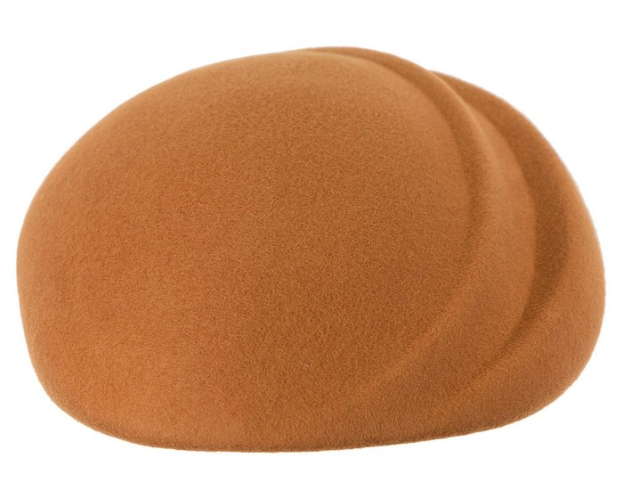 Fascinators Online - Designers rust felt hat by Max Alexander