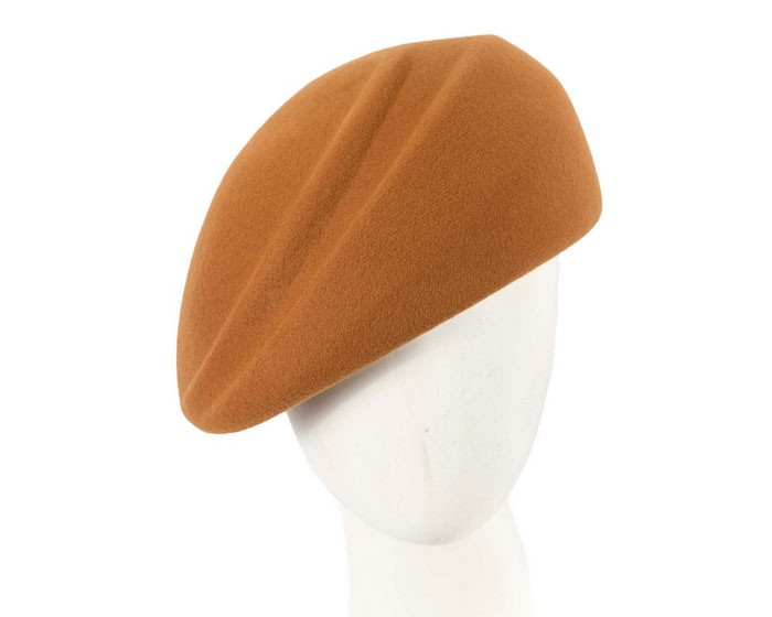 Fascinators Online - Designers rust felt hat by Max Alexander