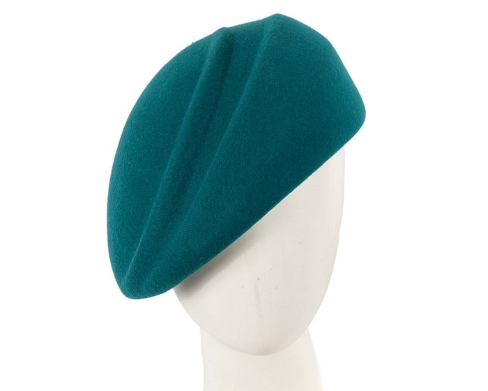 Fascinators Online - Designers teal felt hat by Max Alexander