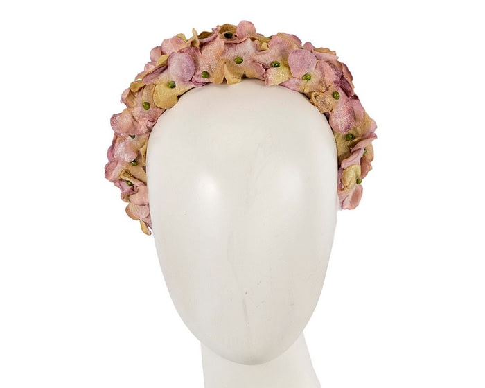 Lilac velvet flower headband halo by Max Alexander