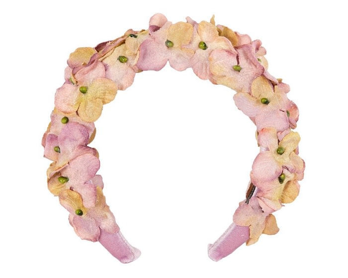 Lilac velvet flower headband halo by Max Alexander - Image 2