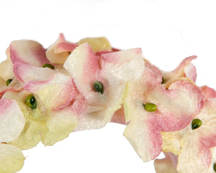 Pink velvet flower headband halo by Max Alexander - Image 3