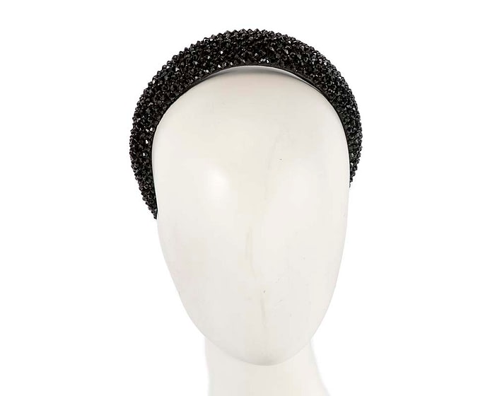 Fascinators Online - Black sparkly headband by Max Alexander