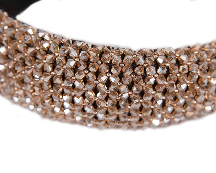 Rose gold sparkly headband by Max Alexander - Image 3