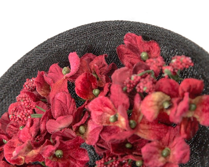 Fancy black & red fascinator by Max Alexander - Image 3