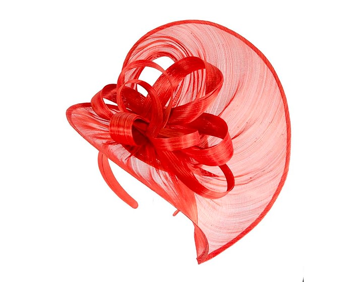 Large orange heart fascinator by Fillies Collection - Image 2