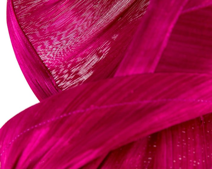 Bespoke fuchsia racing fascinator by Fillies Collection - Image 5