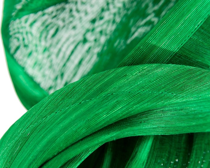 Bespoke green racing fascinator by Fillies Collection - Image 5