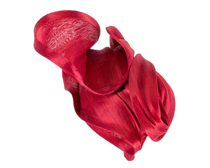 Bespoke red racing fascinator by Fillies Collection - Image 4