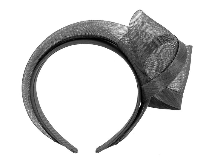 Black racing fascinator headband by Fillies Collection - Image 4