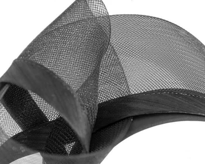 Black racing fascinator headband by Fillies Collection - Image 3