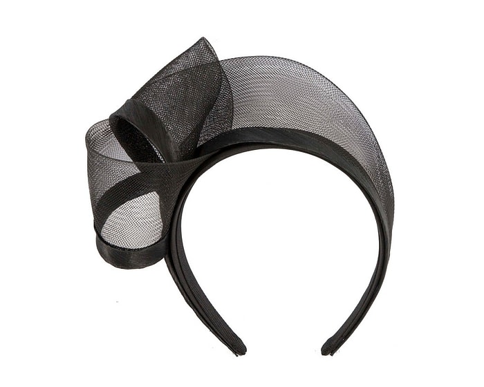 Black racing fascinator headband by Fillies Collection - Image 2
