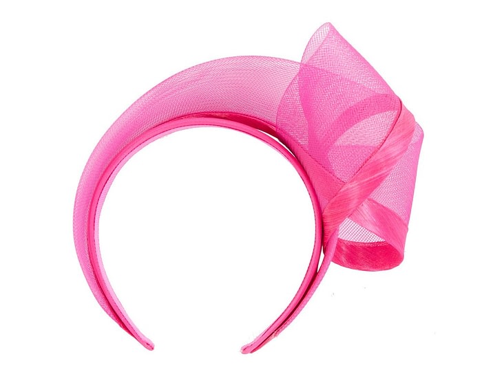 Fascinators Online - Fuchsia racing fascinator headband by Fillies Collection