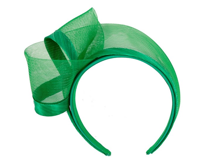 Green racing fascinator headband by Fillies Collection - Image 2