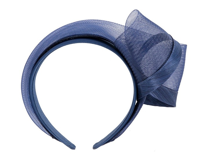 Fascinators Online - Navy racing fascinator headband by Fillies Collection