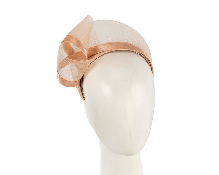 Fascinators Online - Nude racing fascinator headband by Fillies Collection