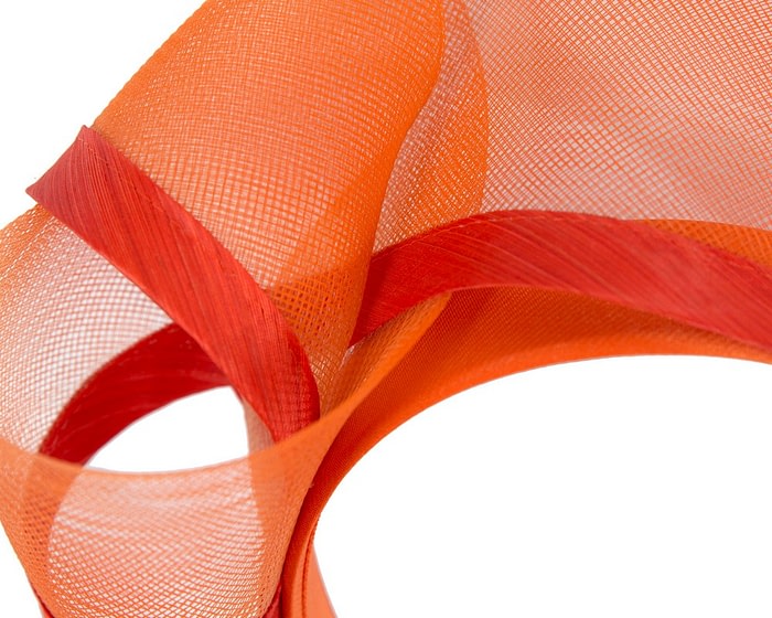 Orange racing fascinator headband by Fillies Collection - Image 3