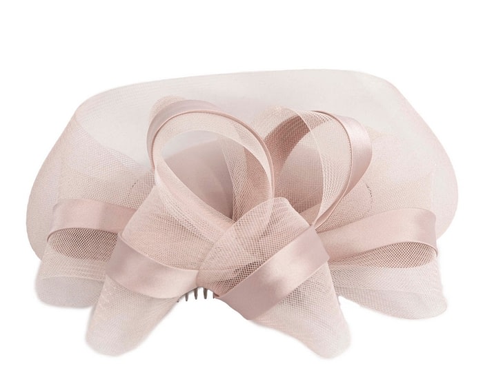 Tea rose custom made cocktail hat by Cupids Millinery - Image 6