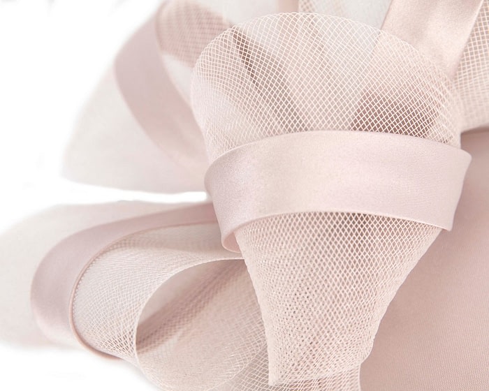 Tea rose custom made cocktail hat by Cupids Millinery - Image 5