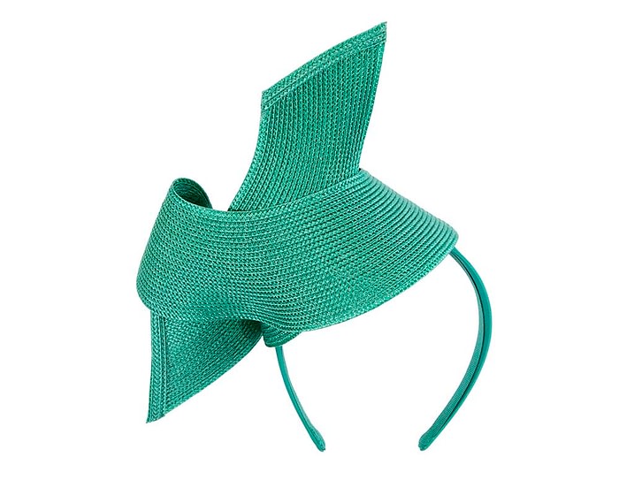 Stylish teal Australian Made racing fascinator by Max Alexander - Image 6