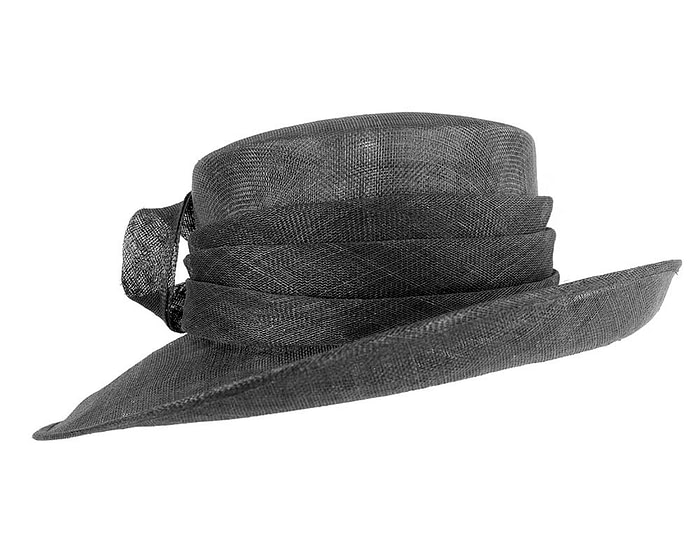 Exclusive black sinamay hat by Max Alexander - Image 3