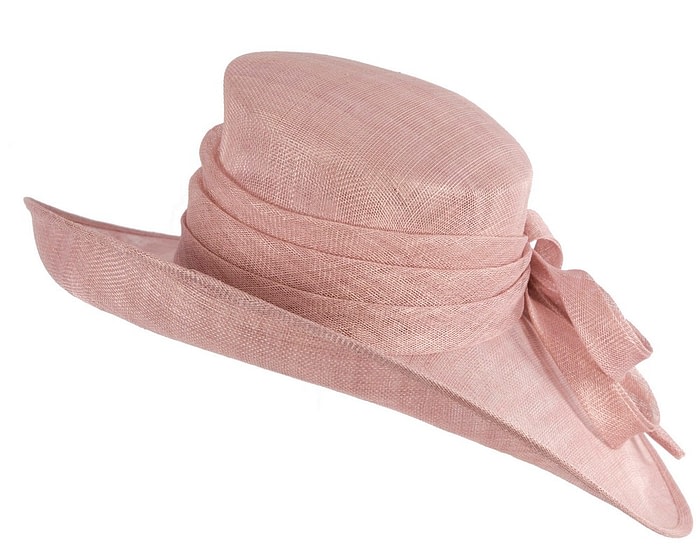Exclusive dusty pink sinamay hat by Max Alexander - Image 6