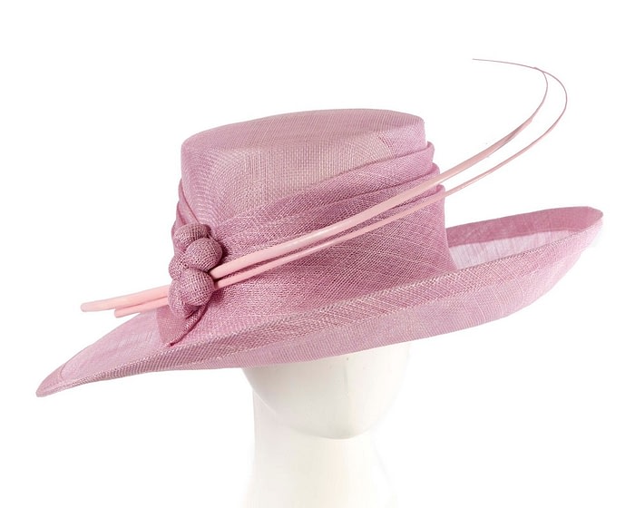 Exclusive lilac sinamay hat by Max Alexander